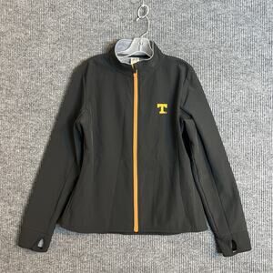 Russel Boys Zip Up Jacket Size XL 16/18 Black University Of Tn Fleece Lined